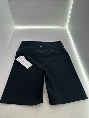 NWT Yogalicious Black Ribbed High-Rise Bike Shorts